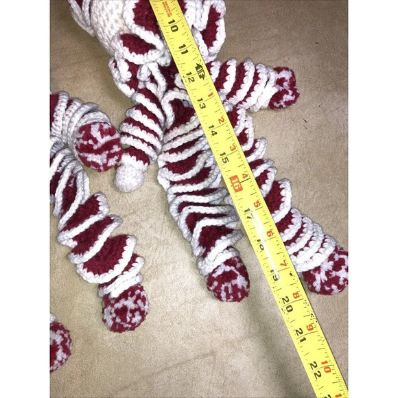 2 Vtg Clown Crochet Dolls Yarn Handmade Mississippi State Football MCM 80s Fan - Picture 11 of 12